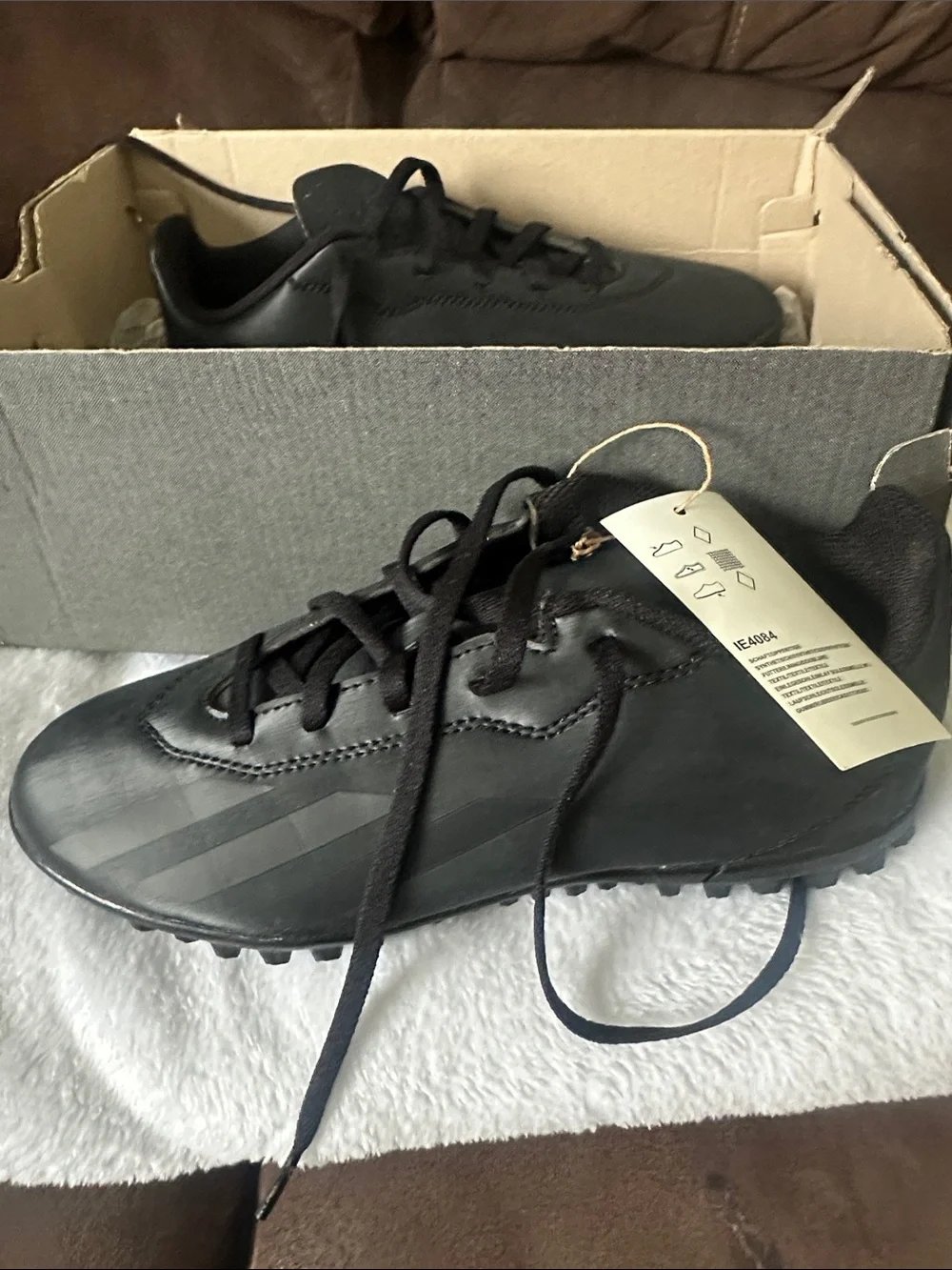 adidas Men’s Black Low-Profile Turf Cleats